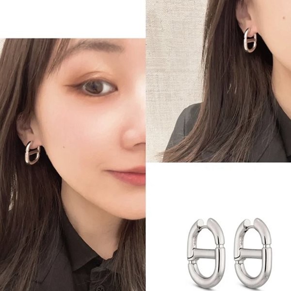 2024年購入ディオール CD NAVY スタッドピアス 楽天市場】ディオール ピアス レディース dior CD NAVY スタッド